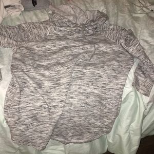Gray hoodie woman’s
